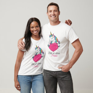 Niedlich Hell sind andere Leute mit Rainbow Unicor T-Shirt