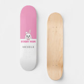Niedlich Helle Mama Rosa Personalisiert Skateboard (Vorderseite)