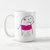Niedlich Hello Beautiful 15 0z Tasse (Links)