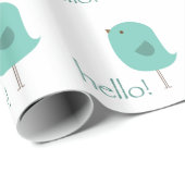 Niedlich Hello Bird Geschenkpapier (Rolleneckpunkt)