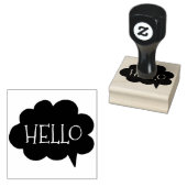 Niedlich Hello Cloud Talk Blase | Art Briefmarke Gummistempel (Stempel)