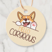 Niedlich Hello Corgi Dog Geschenkanhänger (Vorderseite)