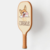 Niedlich Hello Corgi Dog Pickleball Schläger (Links)