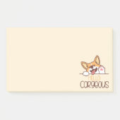 Niedlich Hello Corgi Dog Post-it Klebezettel (Vorderseite)