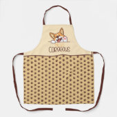 Niedlich Hello Corgi Dog Schürze (Vorderseite)
