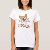 Niedlich Hello Corgi Dog T-Shirt (Vorderseite)