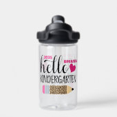 Niedlich Hello Kindergarten Trinkflasche (Rückseite)