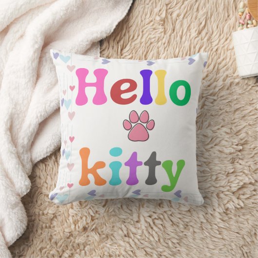 Niedlich Hello Kitty Inspiriert Kissen (Decke)