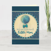 Niedlich Hello Little Man Funny Baby Modern Card Karte (Vorderseite)