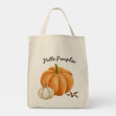 Niedlich Hello Pumpkin Gewürz Cosy Fall Tragetasche (Rückseite)