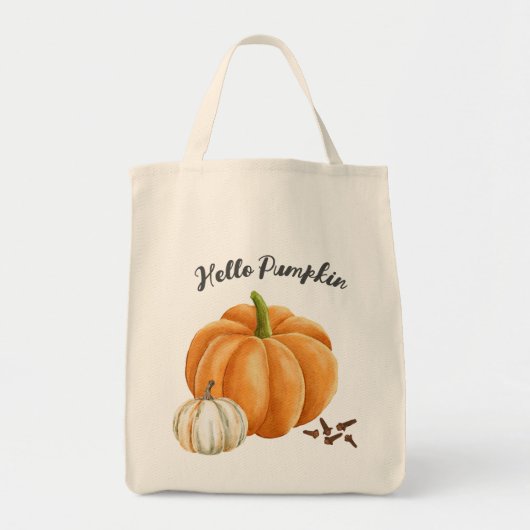 Niedlich Hello Pumpkin Gewürz Cosy Fall Tragetasche (Vorne)
