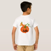 "Niedlich Hello Pumpkin Kids T - Shirt - Fall & Ha (Schwarz voll)
