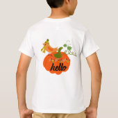 "Niedlich Hello Pumpkin Kids T - Shirt - Fall & Ha (Rückseite)