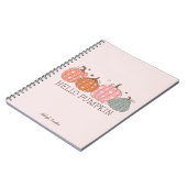 Niedlich Hello Pumpkin Personalisiert Notizblock (Linke Seite)