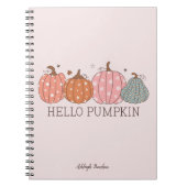 Niedlich Hello Pumpkin Personalisiert Notizblock (Vorderseite)