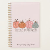 Niedlich Hello Pumpkin Personalisiert Planer (Vorderseite)