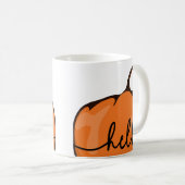 Niedlich Hello Pumpkin Skript Herbst Grosser Herbs Kaffeetasse (VorderseiteRechts)