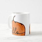 Niedlich Hello Pumpkin Skript Herbst Grosser Herbs Kaffeetasse (Vorderseite Links)