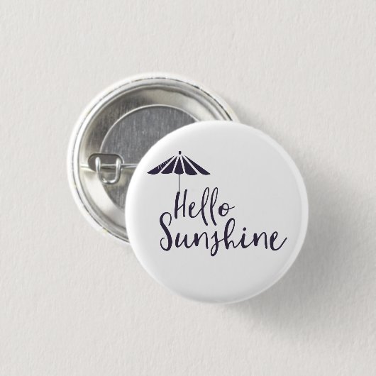 Niedlich Hello Sunshine Button (Vorne & Hinten)