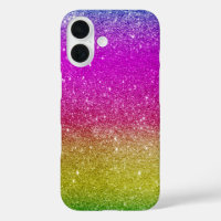 Niedlich-Hellrosa-Magenta-Regenbogen-Glitzer