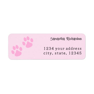 Niedlich hellrosa Tierpawprint