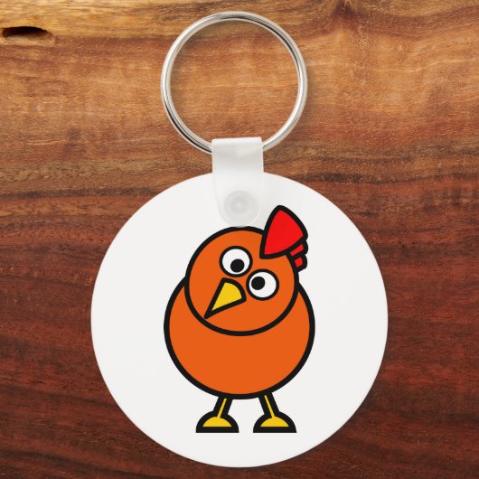 Niedlich Hen Schlüsselanhänger (Vorderseite)