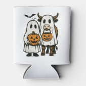 Niedlich Herbst Highland Cow Ghost Halloween 2 Dosenkühler (Vorderseite)