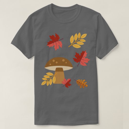 Niedlich Herbst Mushroom T-Shirt (Design vorne)