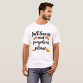 Niedlich Herbst Shirt - Herbstlaube Pumpkins (Vorne ganz)