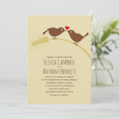 Niedlich Herbstland Einzigartige Weizenliebhaber H Einladung (Stehend Vorderseite)