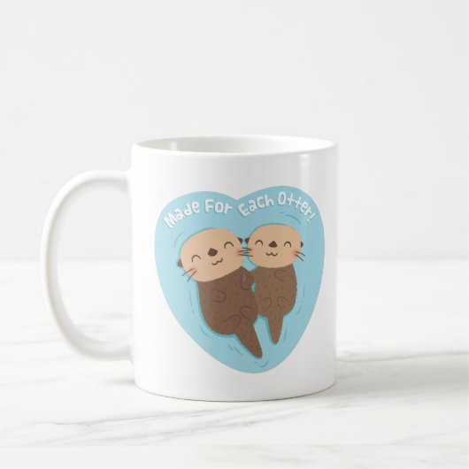 Niedlich hergestellt für jeden Otter Pun Kaffeetasse (Links)