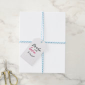 Niedlich hergestellt mit Liebe Aufkleber Geschenkanhänger (Mit Garn)