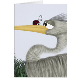 Niedlich Heron und Ladybug
