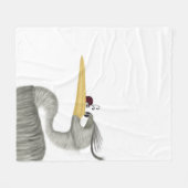 Niedlich Heron und Ladybug Fleecedecke (Vorderseite (Horizontal))