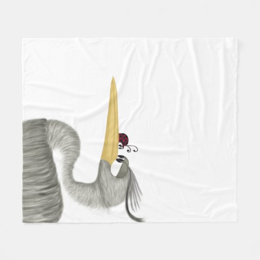 Niedlich Heron und Ladybug Fleecedecke (Vorderseite (Horizontal))