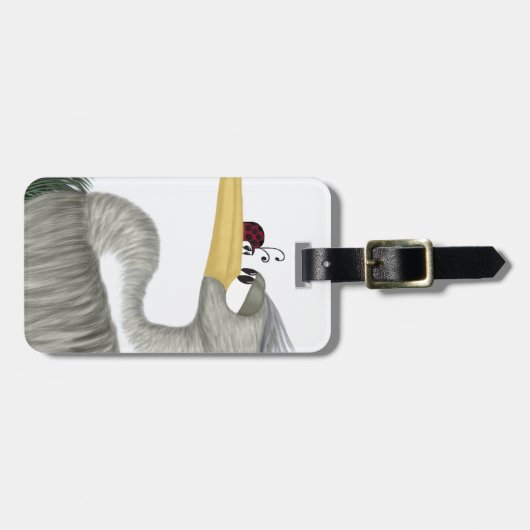 Niedlich Heron und Ladybug Gepäckanhänger (Vorderseite horizontal)