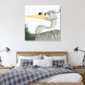 Niedlich Heron und Ladybug Leinwanddruck (Insitu (Schlafzimmer))