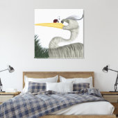 Niedlich Heron und Ladybug Leinwanddruck (Insitu (Schlafzimmer))