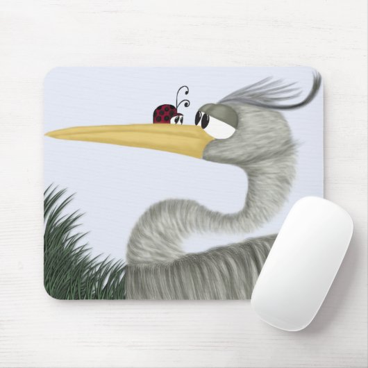 Niedlich Heron und Ladybug Mousepad (Mit Mouse)