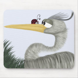 Niedlich Heron und Ladybug Mousepad