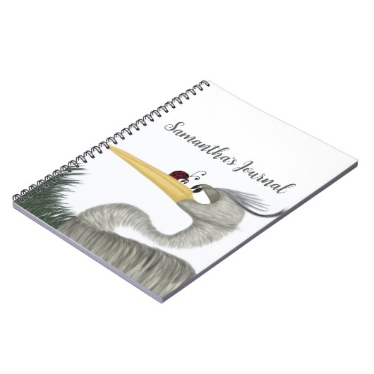 Niedlich Heron und Ladybug Notizblock (Linke Seite)