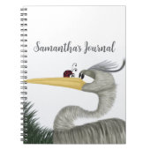 Niedlich Heron und Ladybug Notizblock (Vorderseite)