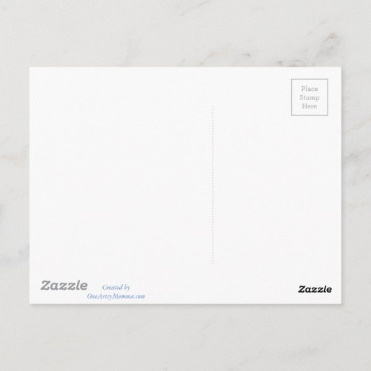 Niedlich Heron und Ladybug Postkarte (Rückseite)