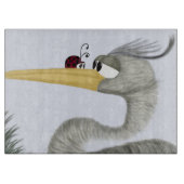Niedlich Heron und Ladybug Schneidebrett (Vorderseite)