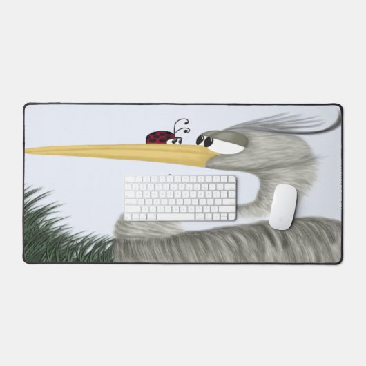 Niedlich Heron und Ladybug Schreibtischunterlage (Tastatur & Maus)