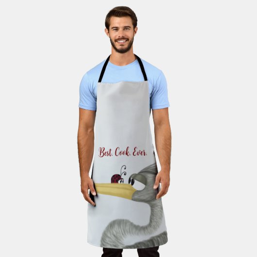 Niedlich Heron und Ladybug Schürze (Getragen)