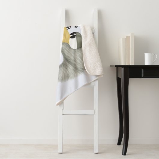 Niedlich Heron und Ladybug Sherpadecke (Beispiel)