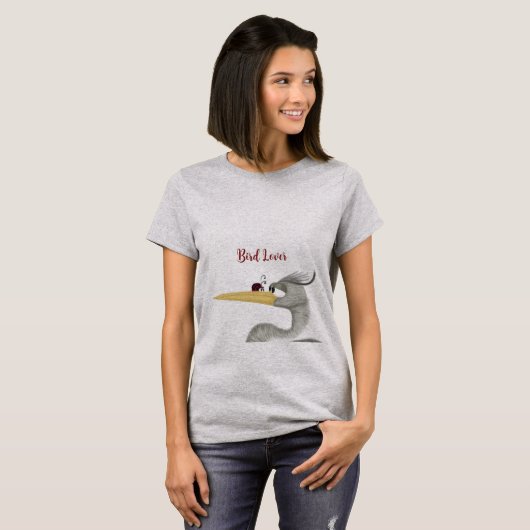 Niedlich Heron und Ladybug T-Shirt (Vorne ganz)