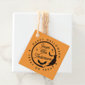 Niedlich Hexe Happy Halloween Leckerei oder Lecker Geschenkanhänger (Beispiel)