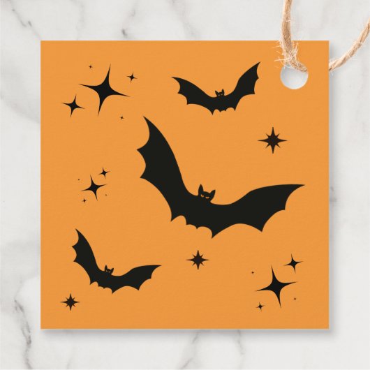 Niedlich Hexe Happy Halloween Leckerei oder Lecker Geschenkanhänger (Rückseite)